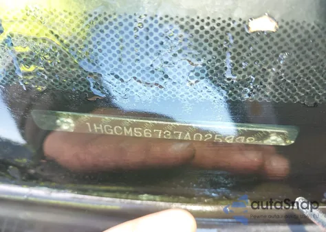 2007 Honda Accord 2.4 Ex z USA, uszkodzony, nr VIN 1HGCM56737A025998